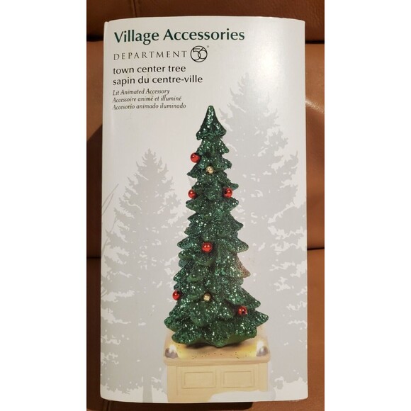 NIB Department 56 Village Accessories Green Town Center Tree  8.75 Inch 6007700 - Picture 2 of 3